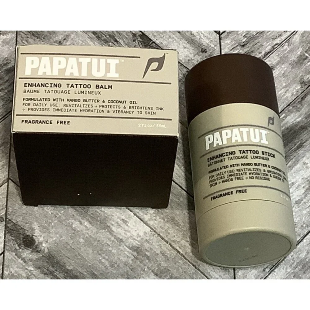Papatui Enhancing Tattoo Balm & Stick Set Mango Butter & Coconut Oil